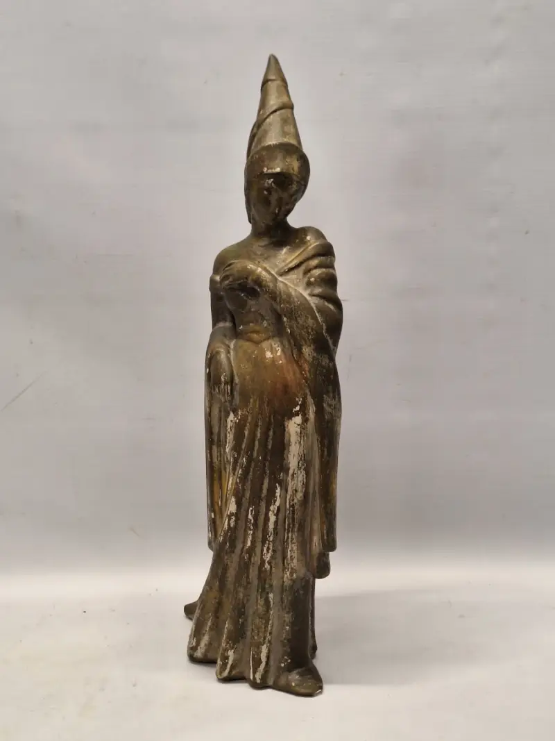 Vintage Art Deco beeld ‘Bourgondische Dame’ - jaren ’40 of Vintage Art Deco Beeld van adellijke dame (Jaren '40) – kavel bij De Kringwinkel, Gent