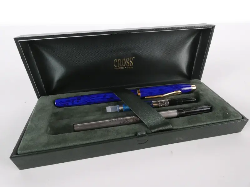 Cross Townsend Lapis Lazuli Vulpen Set – 22K Goudstof – kavel bij De Kringwinkel, Heverlee