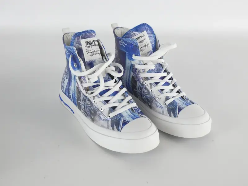 Karl Lagerfeld - High-Top Sneakers – Navy/Blue (Maat 39) – kavel bij De Kringwinkel, Heverlee