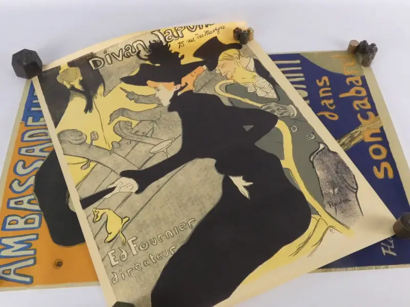 Set van 2 vintage kunstposters uit Stedelijk Museum Amsterdam – kavel bij De Kringwinkel, Heverlee