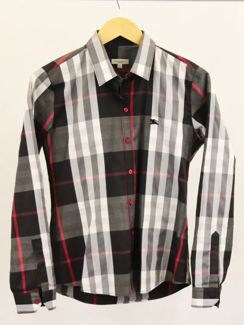 Burberry geruit hemd - Somerton-model - KINDERMAAT L – kavel bij De Kringwinkel, Antwerpen