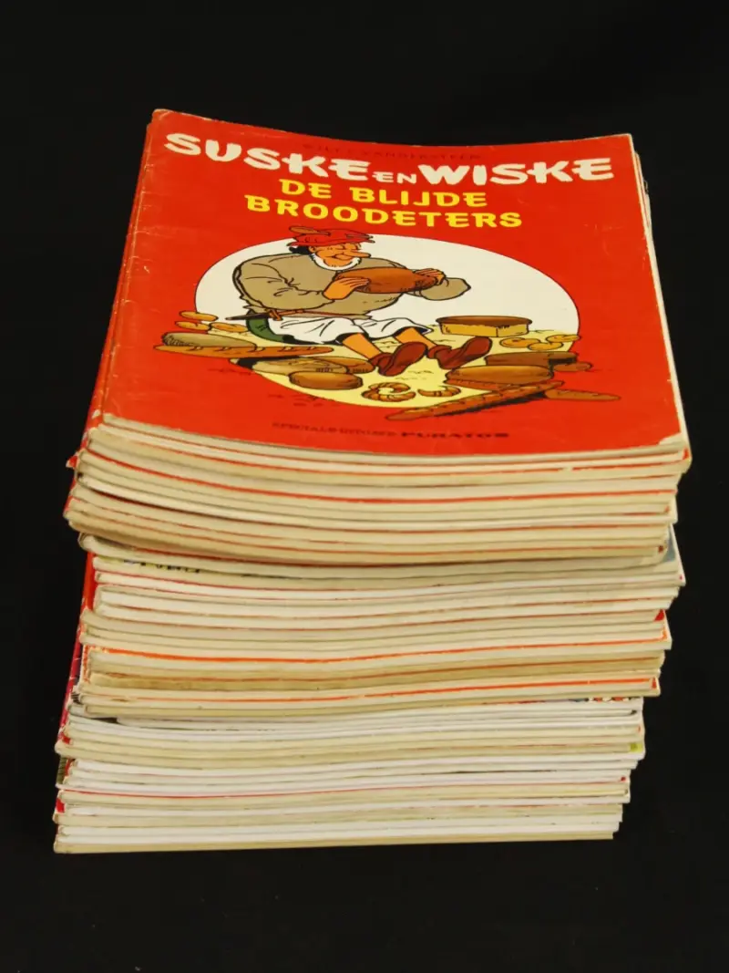 Lot van 50 Suske en Wiske Albums -Willy Vandersteen – kavel bij De Kringwinkel, Antwerpen