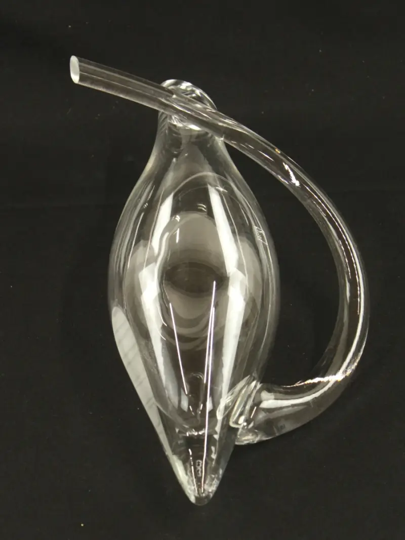 T&T Design glazen organische decanteerkaraf – kavel bij De Kringwinkel, Antwerpen