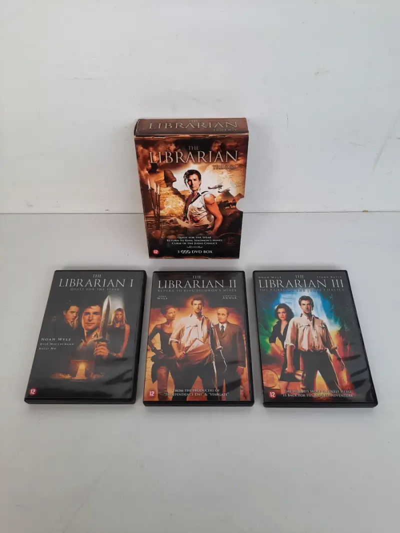 DVD Boxset: The Librarian Trilogy (3 DVD's) – kavel bij De Kringwinkel, Waardamme