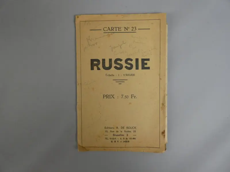 Landkaart van Rusland (USSR) uit 1941 – kavel bij De Kringwinkel, Diest