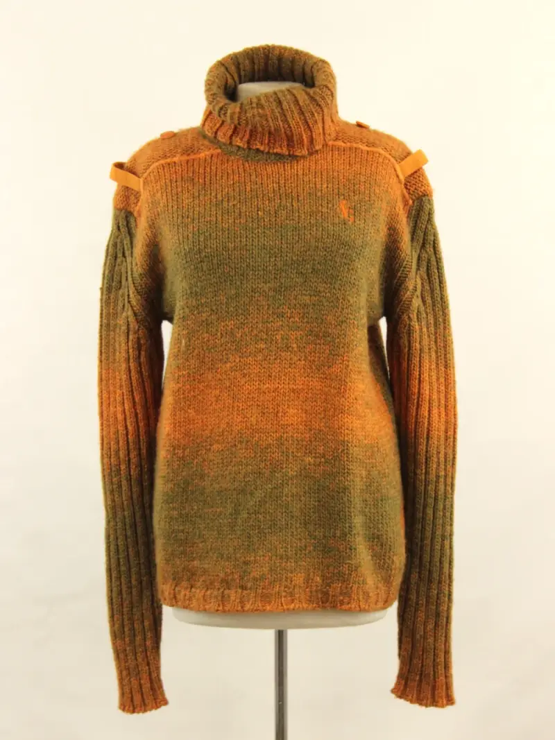 VERSACE JEANS COUTURE rolkraagtrui uit wol en alpaca - Made in Italy – kavel bij De Kringwinkel, Antwerpen