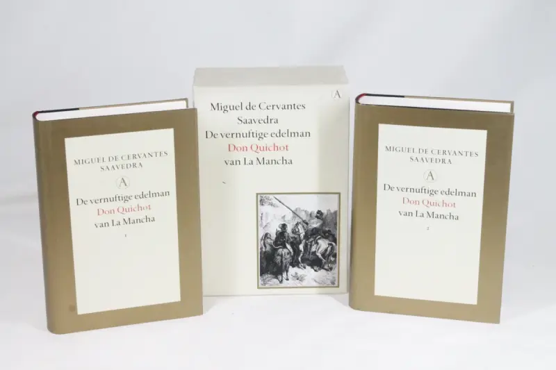 Tweedelige Roman: De vernuftige edelman Don Quichot van La Mancha – kavel bij De Kringwinkel, Brecht