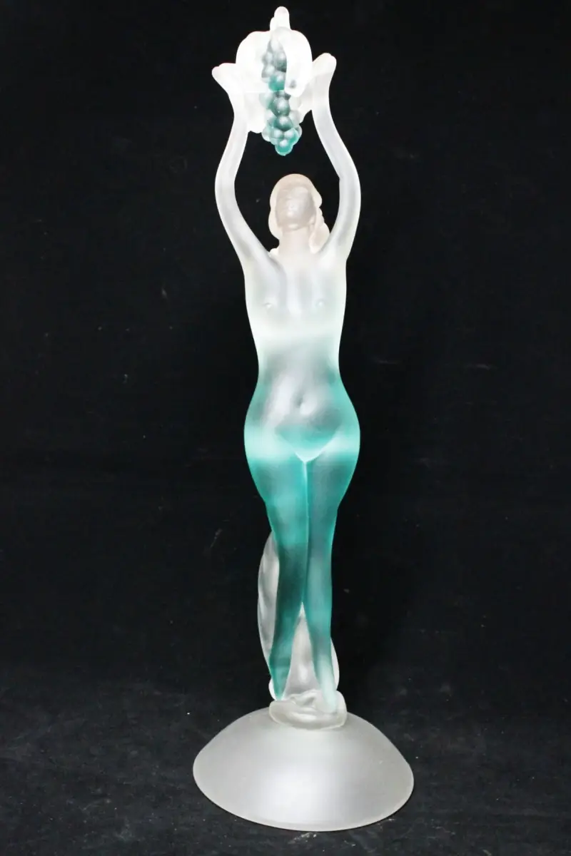 Turquoise Sculptuur van Murano-glas – kavel bij De Kringwinkel, Brecht