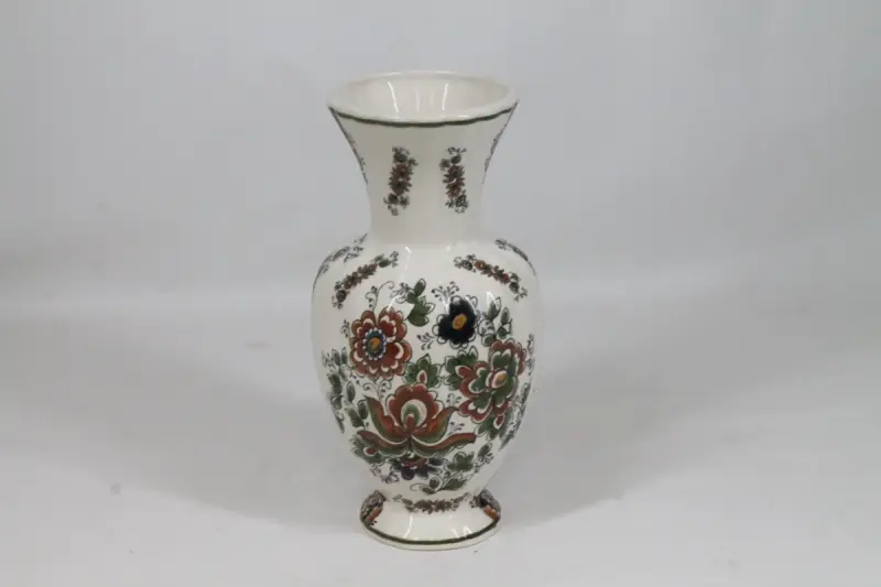 Vintage polychrome keramische vaas – kavel bij De Kringwinkel, Brecht