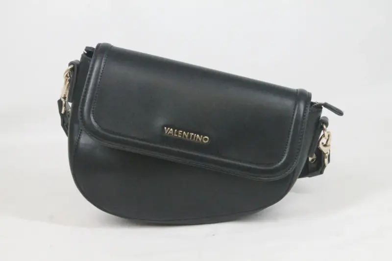 Klassieke zwarte damesschoudertas - Valentino – kavel bij De Kringwinkel, Brecht