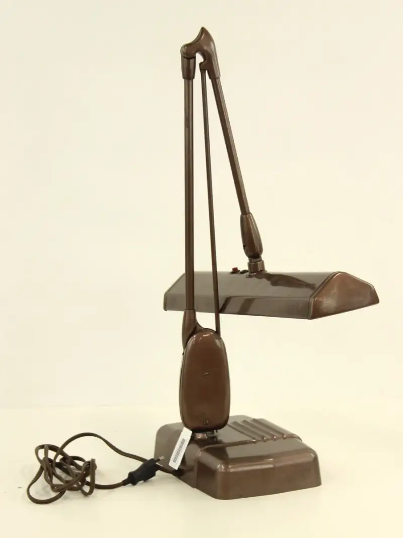 Dazor Model 1000 "Floating fixture" klassieke vintage industriële bureaulamp – kavel bij De Kringwinkel, Antwerpen