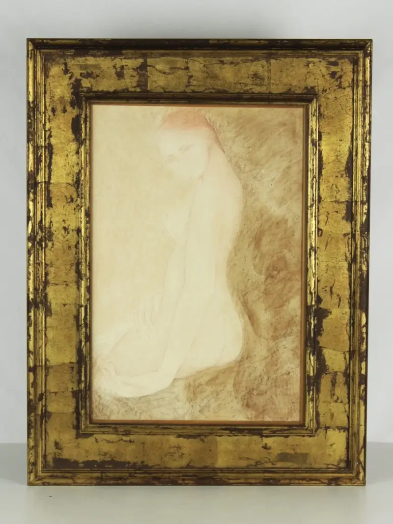 Sonja-Rosalia Bauters (°1938) zittend naakt – kavel bij De Kringwinkel, Antwerpen
