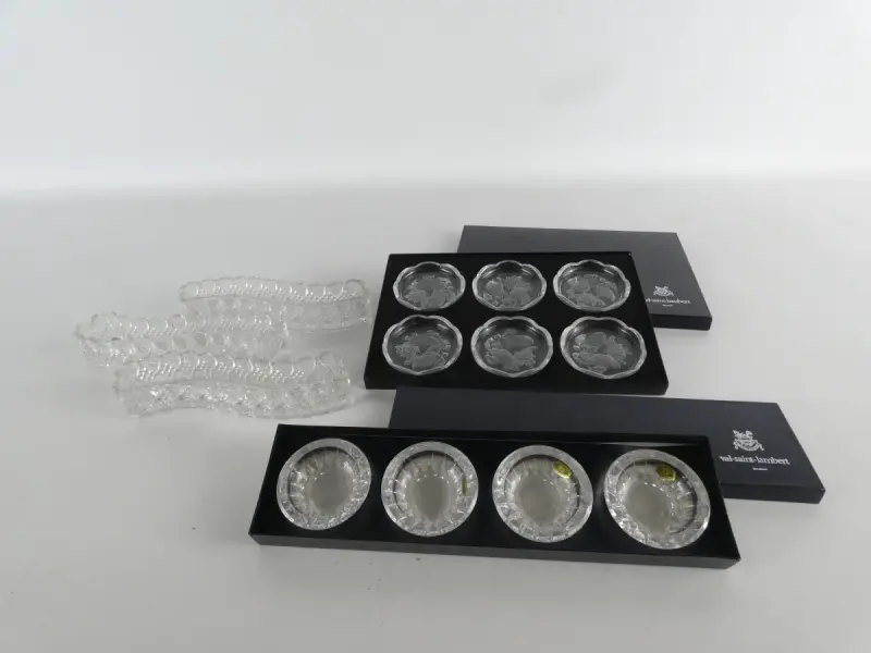Vintage tafelaccessoires - Val Saint Lambert – kavel bij De Kringwinkel, Heverlee