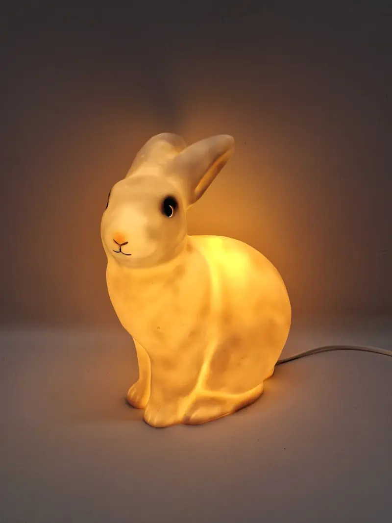 Vintage HEICO konijnenlamp - Duits design, model 63.312 – kavel bij De Kringwinkel, Gent