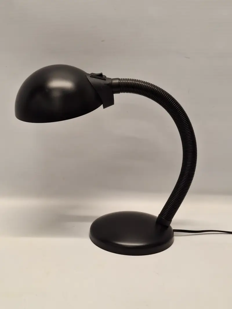 Vintage Massive bureaulamp – Belgische retro designklassieker in mat zwart – kavel bij De Kringwinkel, Gent