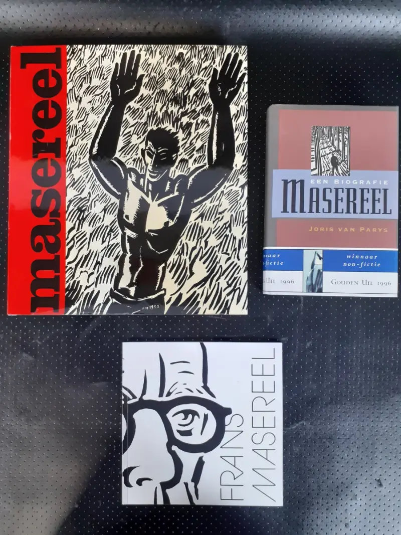 Boek: Trio van boeken over Frans Masereel – kavel bij De Kringwinkel, Gent