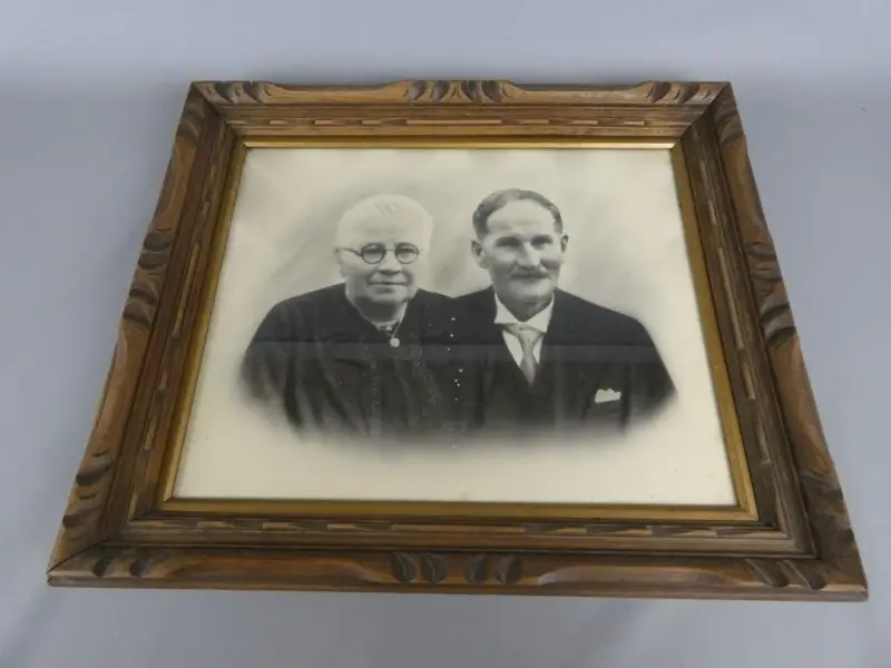 Antiek Portret in Houten Lijst – kavel bij De Kringwinkel, Diest