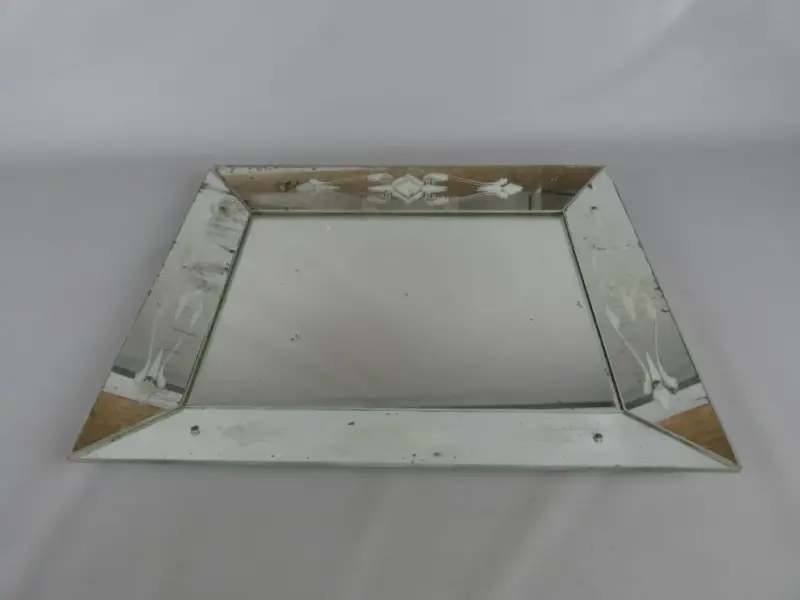 Decoratieve Wandspiegel met Facetgeslepen Randen – kavel bij De Kringwinkel, Diest