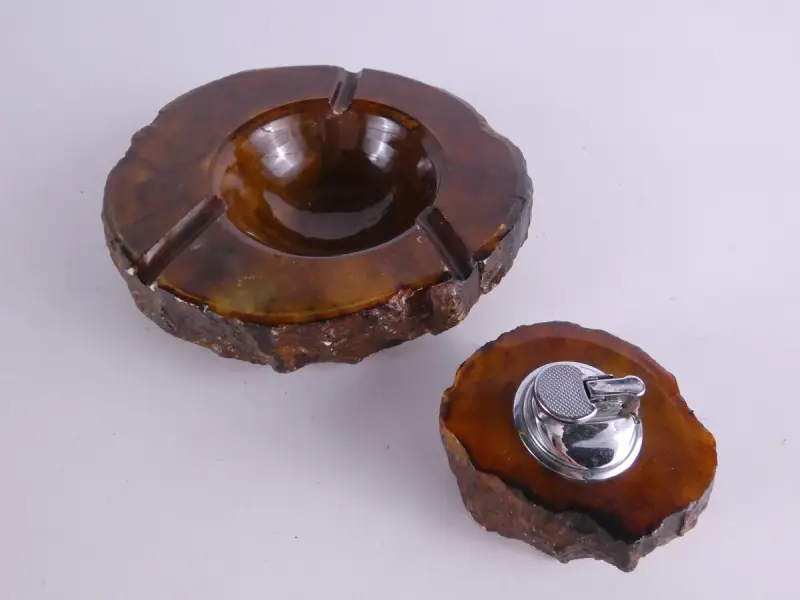 Vintage Onyx-Marmeren Rokers set – kavel bij De Kringwinkel, Heverlee