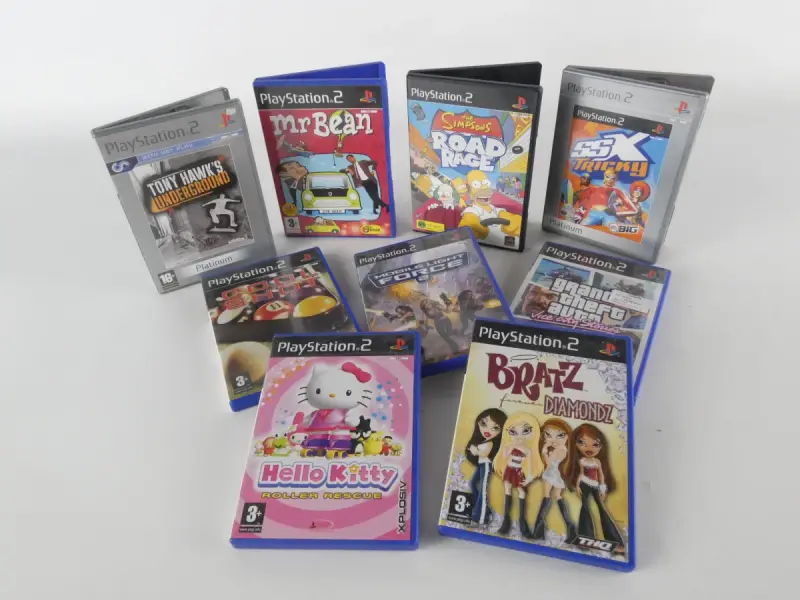 Set van 9 PlayStation 2-games – kavel bij De Kringwinkel, Heverlee