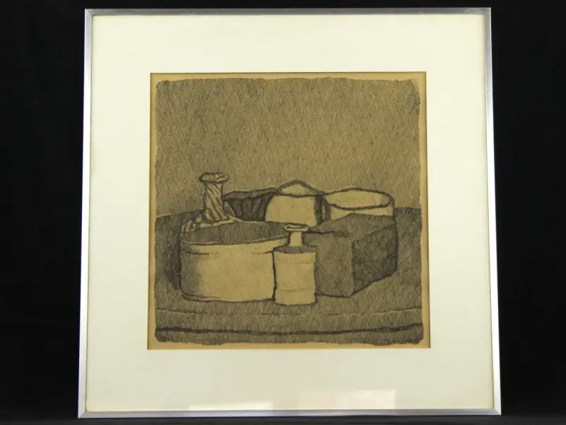 Vintage lithografische reproductie naar Giorgio Morandi – kavel bij De Kringwinkel, Antwerpen