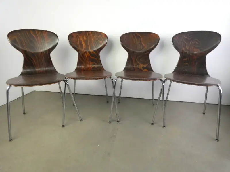 4 Vintage OBO Eromes Stoelen | Nederland | Jaren '60 – kavel bij De Kringwinkel, Heverlee