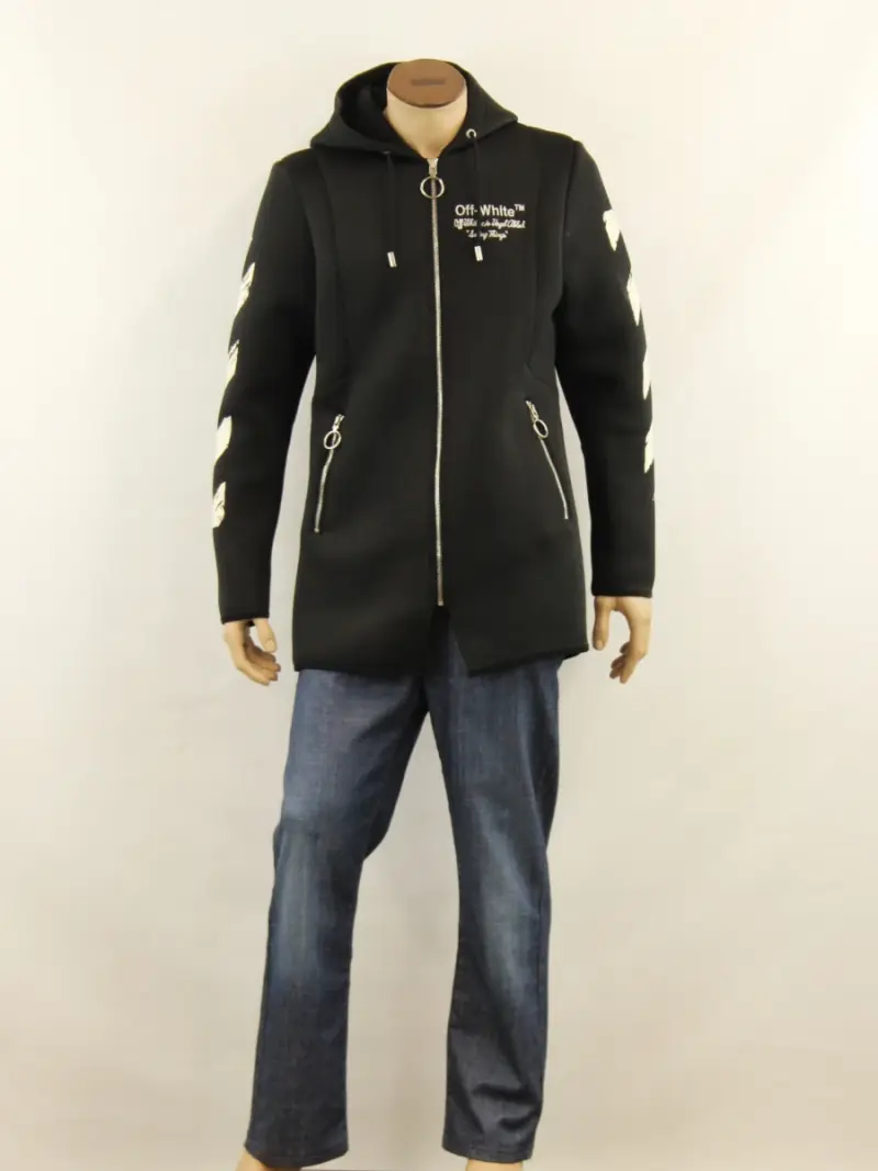 Off-White Main Label jas/hoodie – maat XL – kavel bij De Kringwinkel, Antwerpen