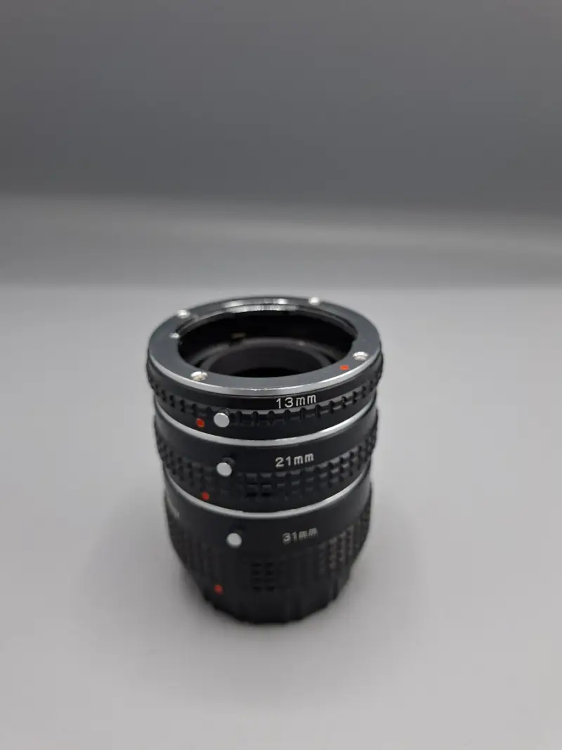 Kwalitatieve Marexar Macro Tussenringset (13mm, 21mm & 31mm) – Voor Prachtige Macrofotografie! – kavel bij De Kringwinkel, Waardamme