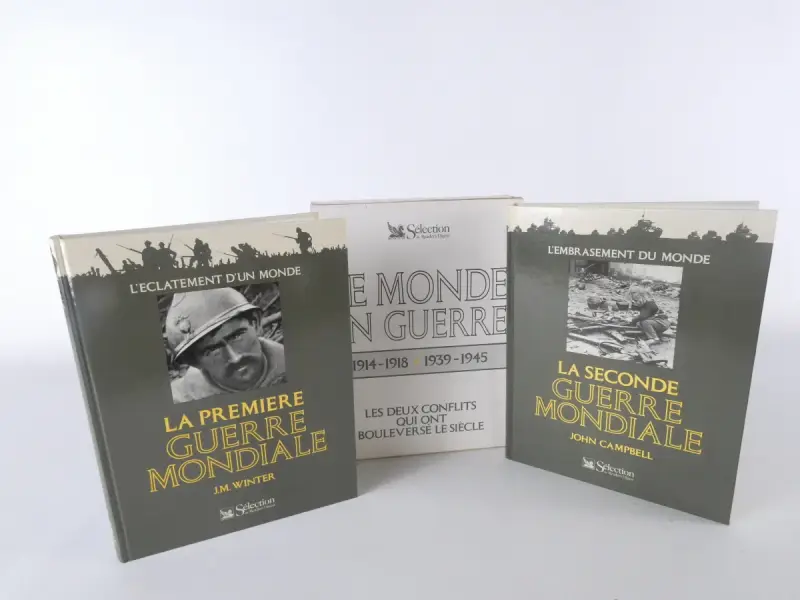 2-delige Franstalige boekenreeks Le Monde en Guerre – kavel bij De Kringwinkel, Heverlee