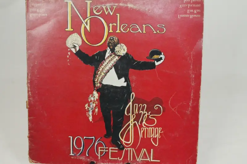 LP 'New Orleans 1976 Festival' – kavel bij De Kringwinkel, Brecht