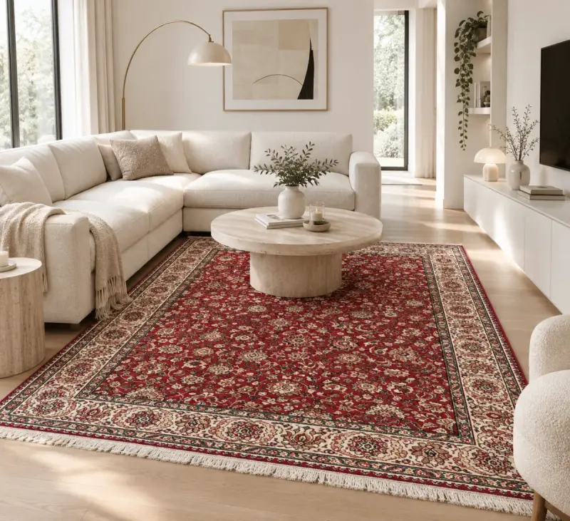 XL Perzisch floraal tapijt uit Iran (290 x 209 cm) – kavel bij De Kringwinkel, Antwerpen