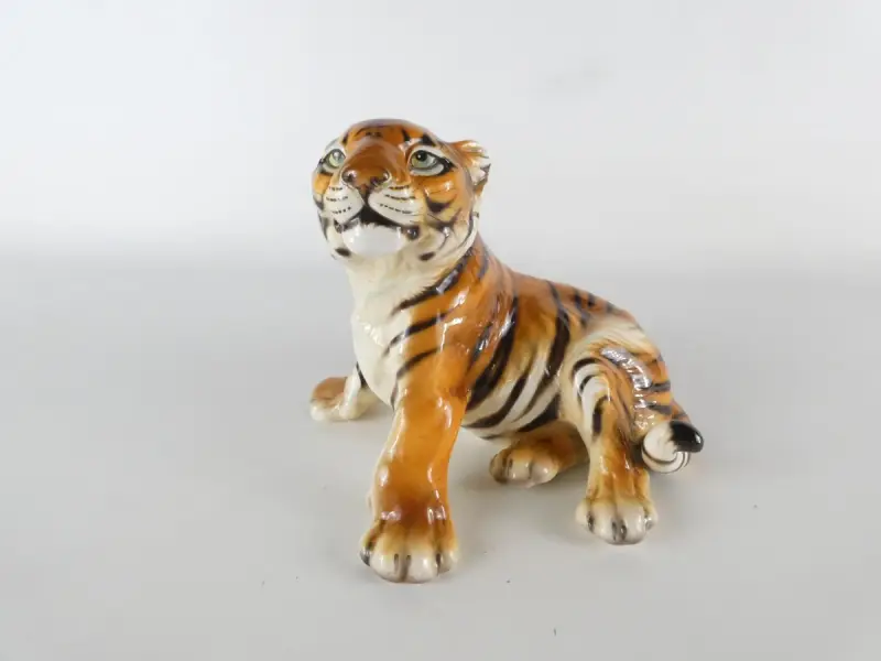 Vintage Italiaanse keramische tijgerwelp, door Ronzan – kavel bij De Kringwinkel, Heverlee