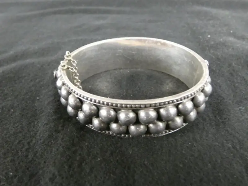 Topazio Portugese Zilveren Bangle Armband – kavel bij De Kringwinkel, Diest