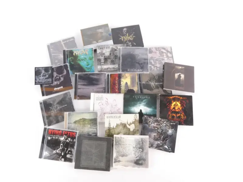 Lot van diverse metal- en blackmetal-cd's – kavel bij De Kringwinkel, Heverlee