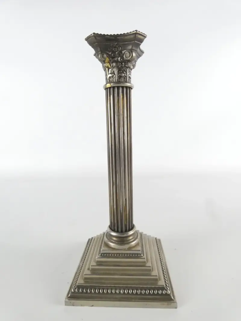 Neoclassicistische Verzilverde Kandelaar - Godinger Silver Co – kavel bij De Kringwinkel, Heverlee
