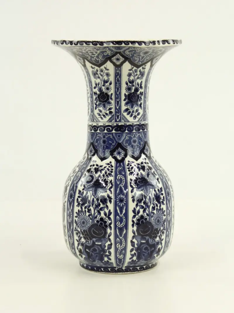 Boch Belgium Delfts Blauwe Trompetvaas - Royal Sphinx - 35 cm (Nr. 5) – kavel bij De Kringwinkel, Antwerpen