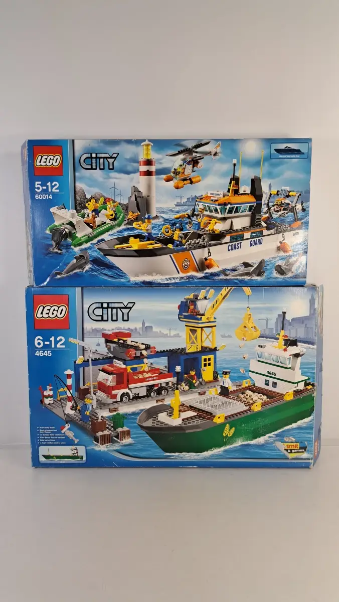 Lego City bouwsets 60014 en 4645 met dozen handleidingen en zakjes – kavel bij De Kringwinkel, Turnhout