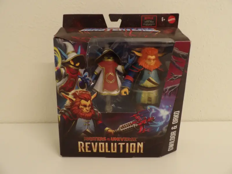Masters of the Universe Revolution Gwildor & Orko actiefiguren set – kavel bij De Kringwinkel, Leopoldsburg