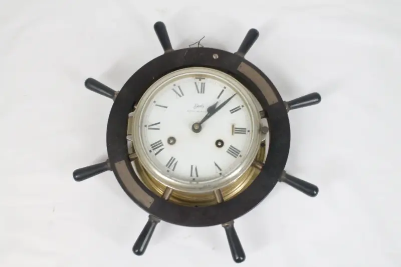 Vintage mechanische scheepsklok – kavel bij De Kringwinkel, Brecht