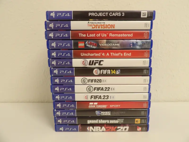 Lot PlayStation 4 spellen – kavel bij De Kringwinkel, Leopoldsburg