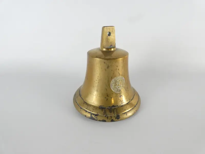 Vintage messing scheepsbel – kavel bij De Kringwinkel, Heverlee