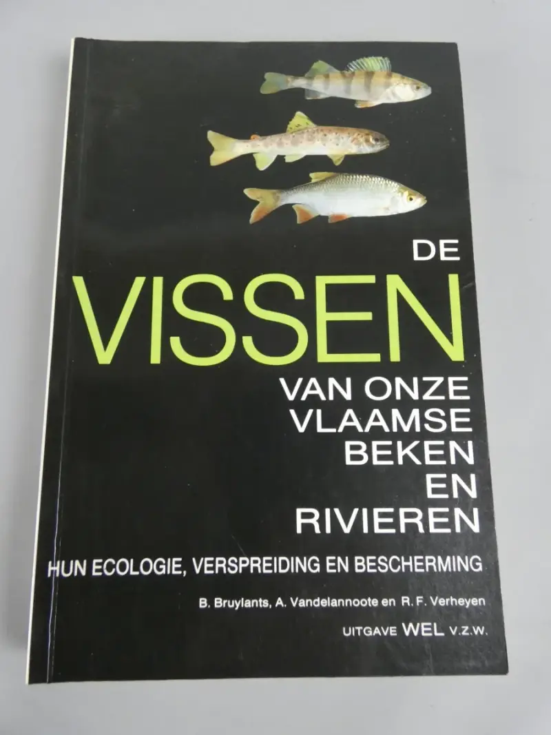 Boek De vissen van onze Vlaamse beken en rivieren – kavel bij De Kringwinkel, Diest