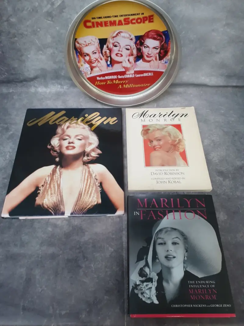 Boek: Exclusieve Verzameling Marilyn Monroe Memorabalia – kavel bij De Kringwinkel, Gent