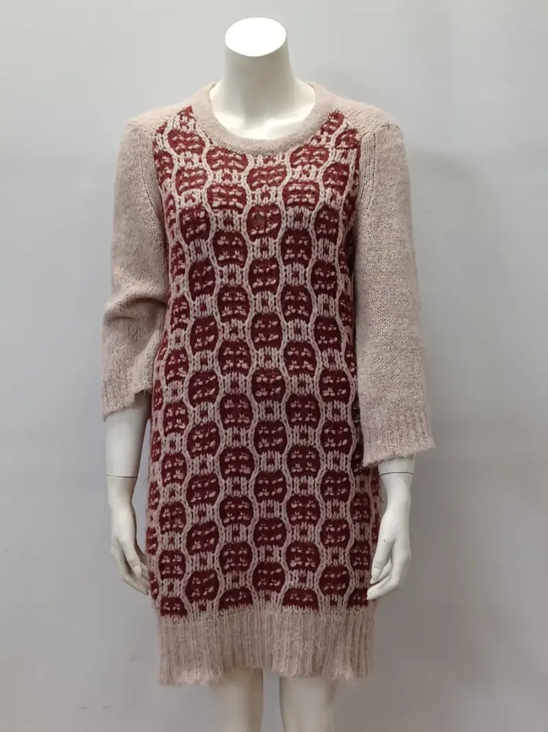 Dries Van Noten gebreide jurk / lange trui – kavel bij De Kringwinkel, Gent