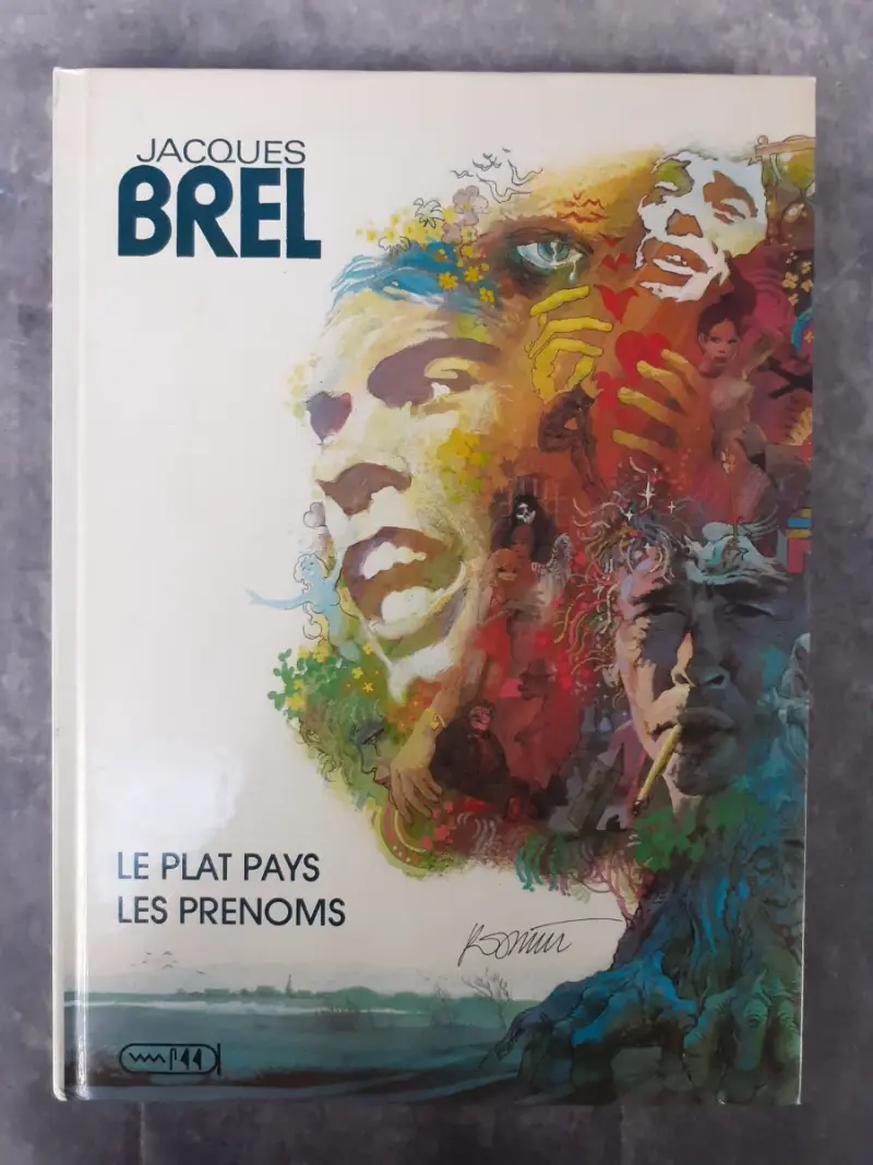 Strips: Jacques Brel - Le Plat Pays & Les Prénoms – kavel bij De Kringwinkel, Gent