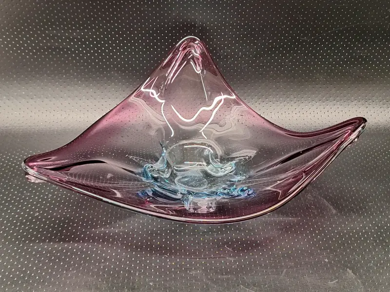 Murano Sommerso glazen centerpiece schaal - XL-formaat – kavel bij De Kringwinkel, Gent