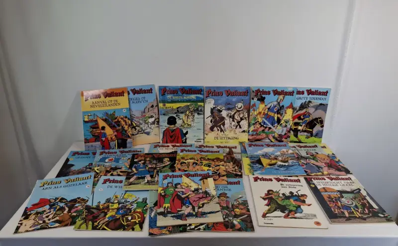 Prins Valiant stripboeken – kavel bij De Kringwinkel, Geraardsbergen