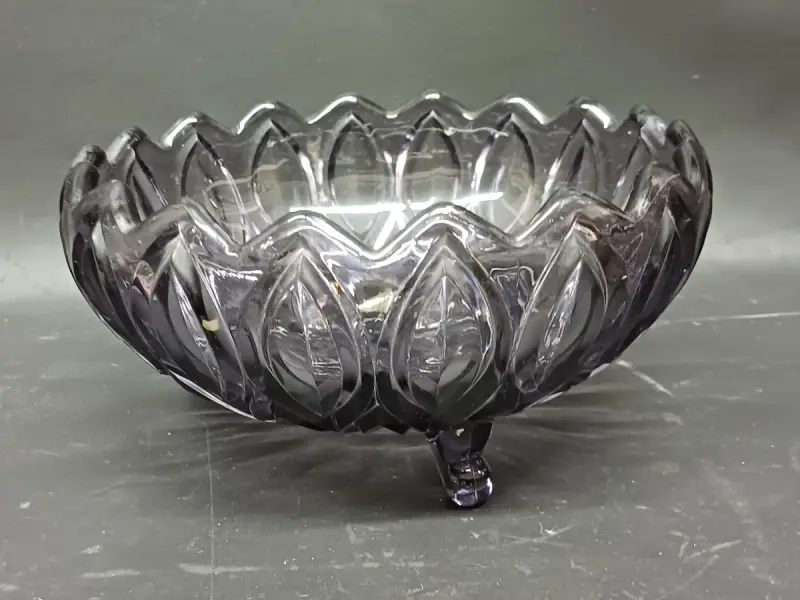 Amethistkleurige art deco schaal – kavel bij De Kringwinkel, Ninove