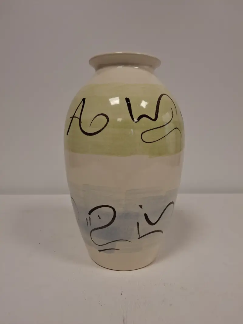 originele vintage designvaas van de bekende West-Duitse fabrikant Scheurich – kavel bij De Kringwinkel, Ronse