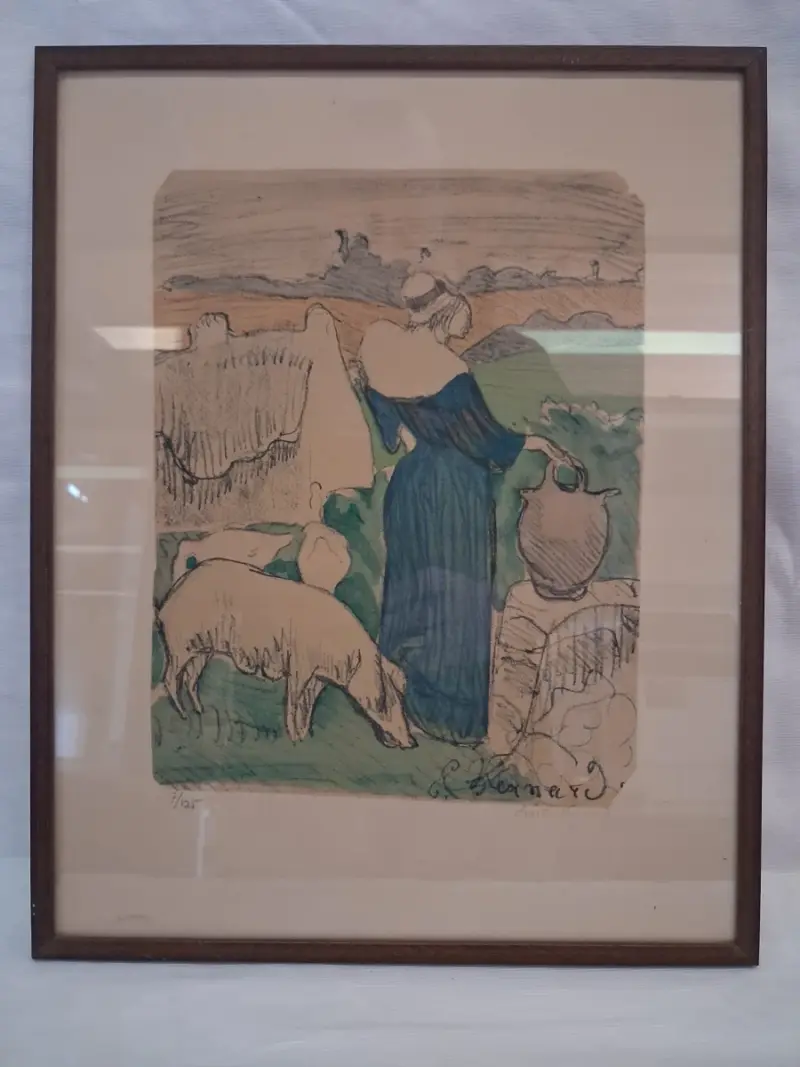 5 Litho’s Emile Bernard – kavel bij De Kringwinkel, Ieper